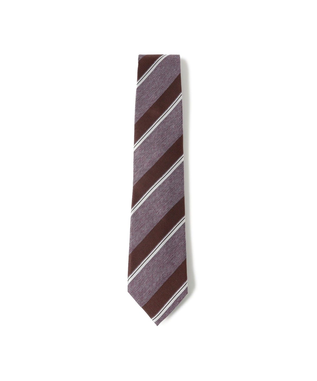ストライプ ネクタイ② スーツ・ネクタイ MEN PINK/BROWN ONE SIZE ストライプ ネクタイ② スーツ・ネクタイ MEN PINK/BROWN ONE SIZE