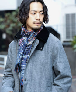 ▲BEAMS HEART / フランスメイド ミックスチェック マフラー