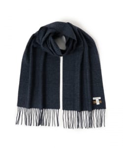 カシミヤ グレンチェック マフラー