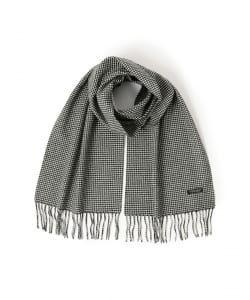 ウールカシミヤ 千鳥柄 マフラー