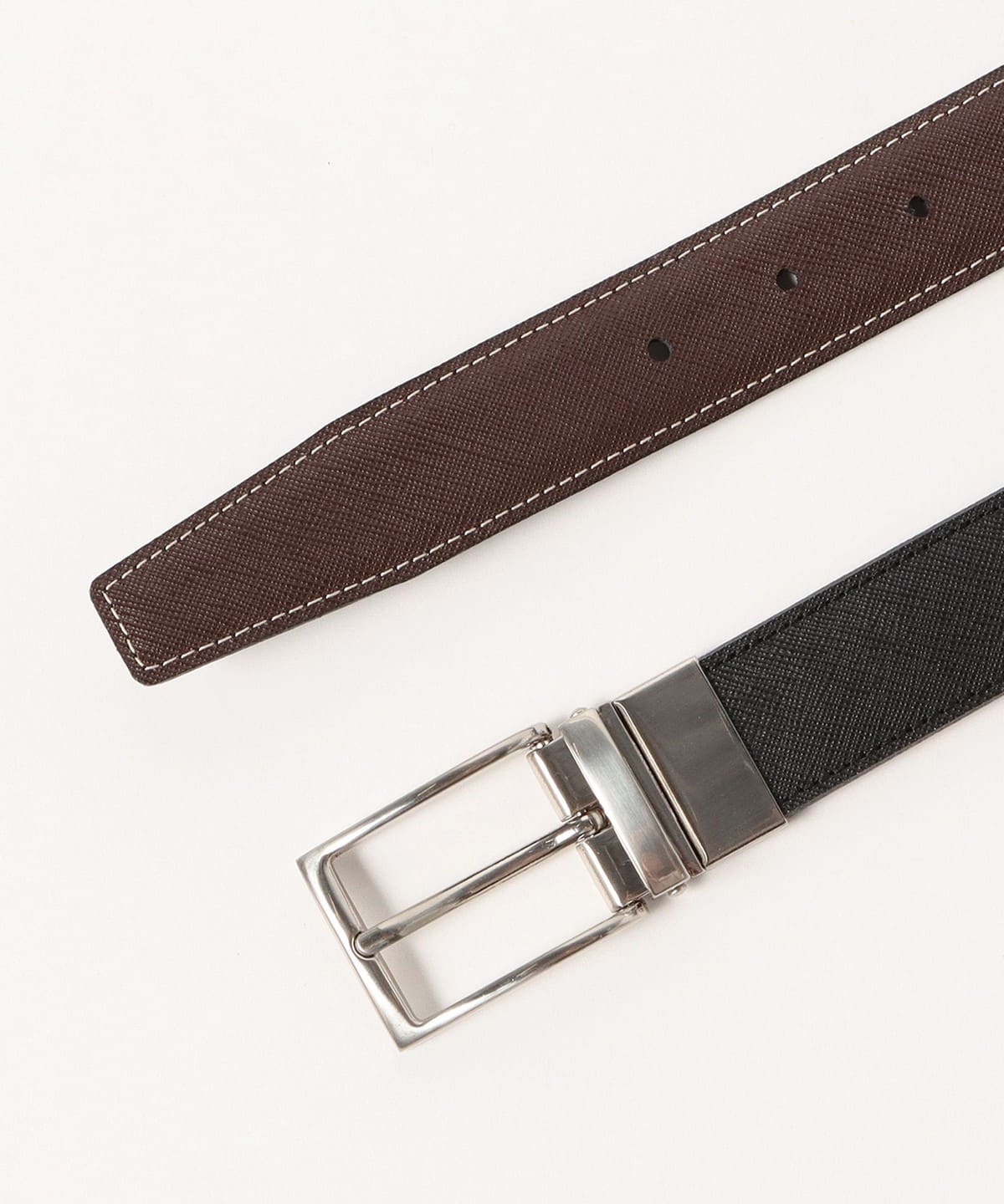 International Gallery BEAMS レザーベルト シルバー International Gallery BEAMS（インターナショナルギャラリー