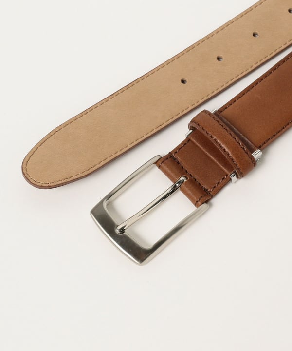 BEAMS DESIGN ブラックレザーベルト BEAMS HEART（ビームス ハート）33mm レザーベルト