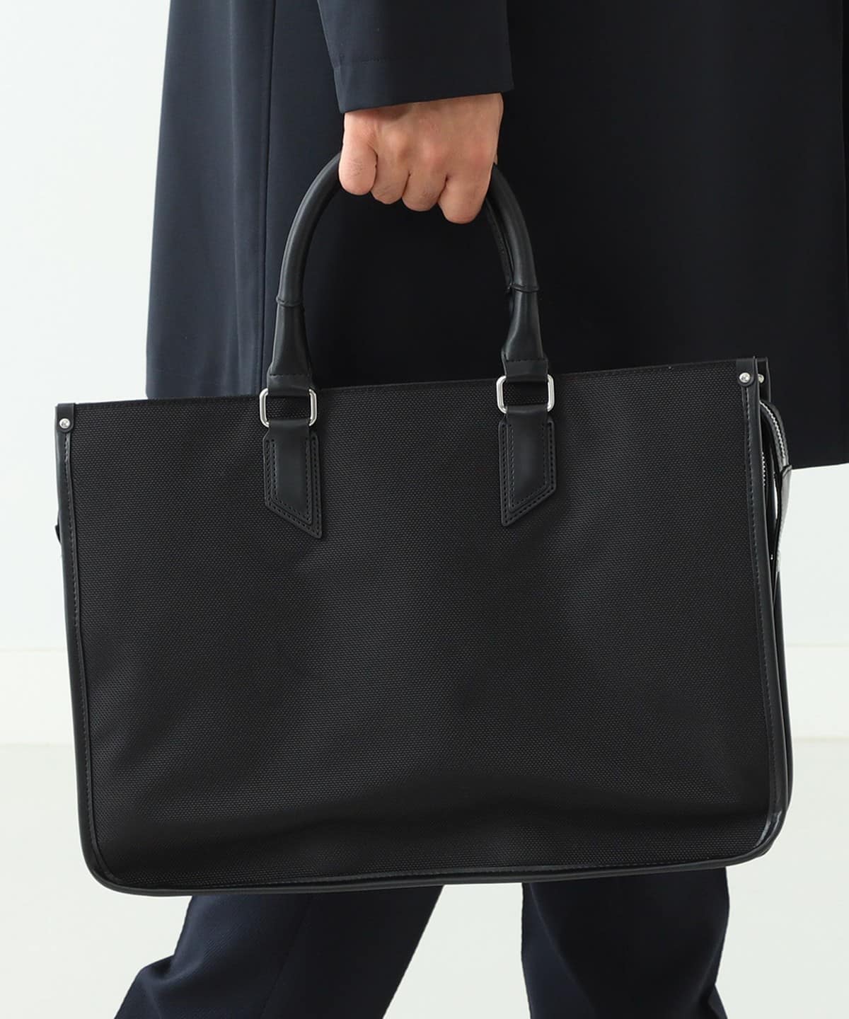 新品未使用 BEAMS HEART ナイロン × レザー ブリーフバッグ 41610049281_D_2.jpg