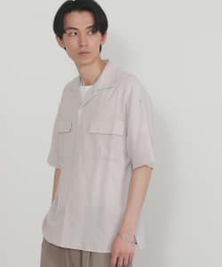 BEAMS HEART / 楊柳 オープンカラー CPOシャツ