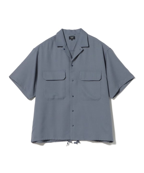 BEAMS HEART BEAMS HEART Outlet] BEAMS HEART / Linen-like CPO shirt