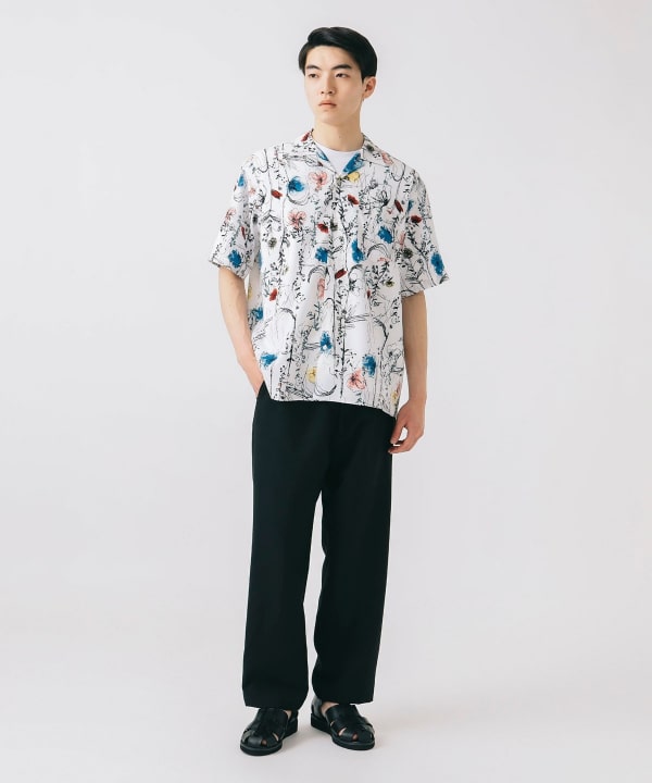 BEAMS PLUS（ビームス プラス）Open Collar Linen（シャツ