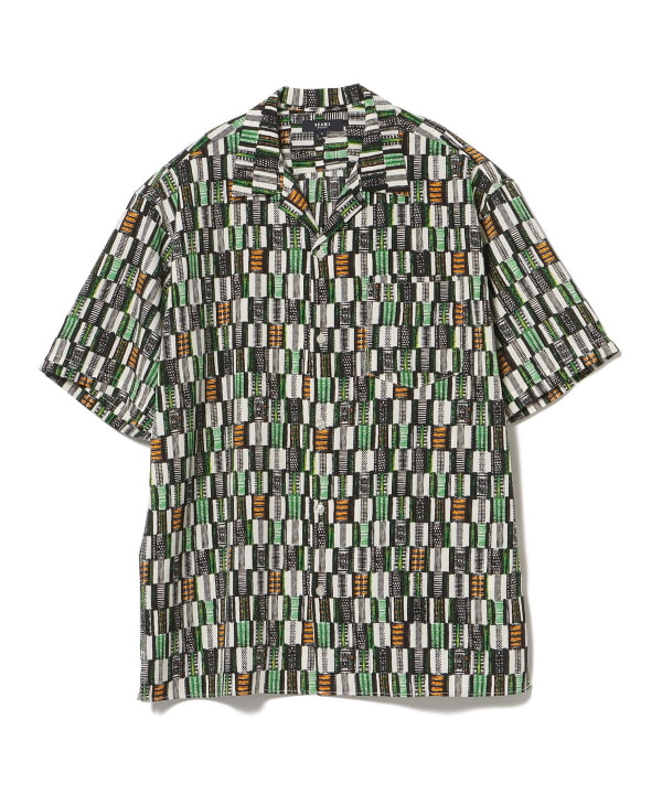 BEAMS PLUS（ビームス プラス）Open Collar Shirt Jacquard