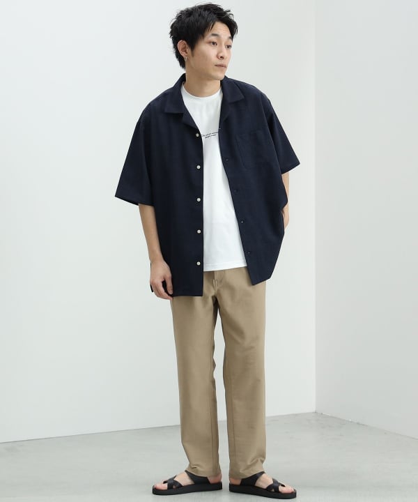 BEAMS+ ネイビー 半袖シャツ Lサイズ BEAMS ネイビー Tシャツ Sサイズ ポケット付き - メルカリ