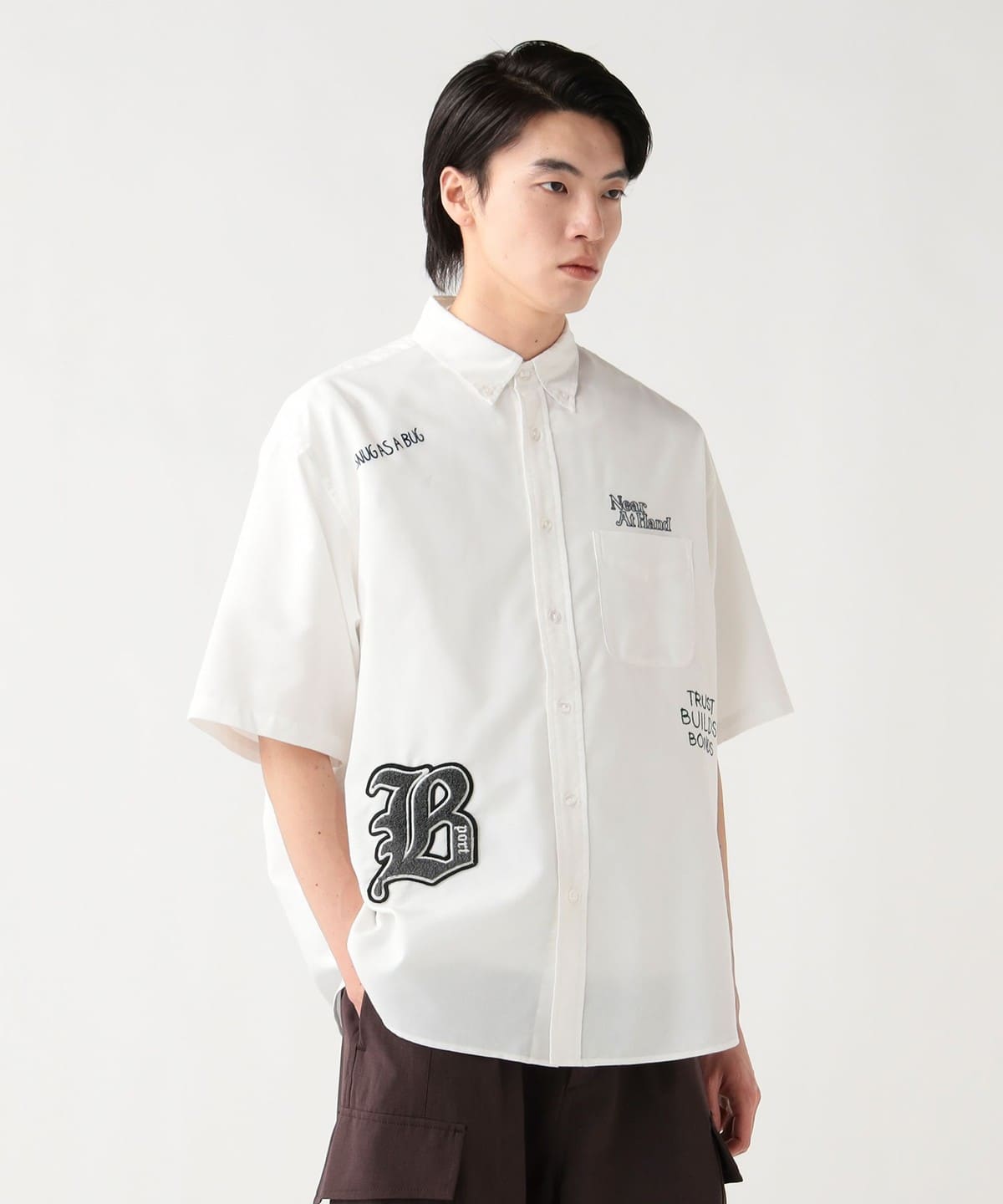 BEAMS HEART（ビームス ハート）レタード ワッペン オックスフォード