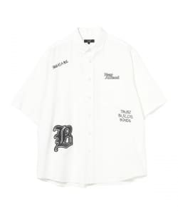 レタード ワッペン オックスフォード シャツ