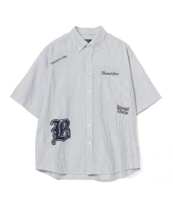 レタード ワッペン オックスフォード シャツ