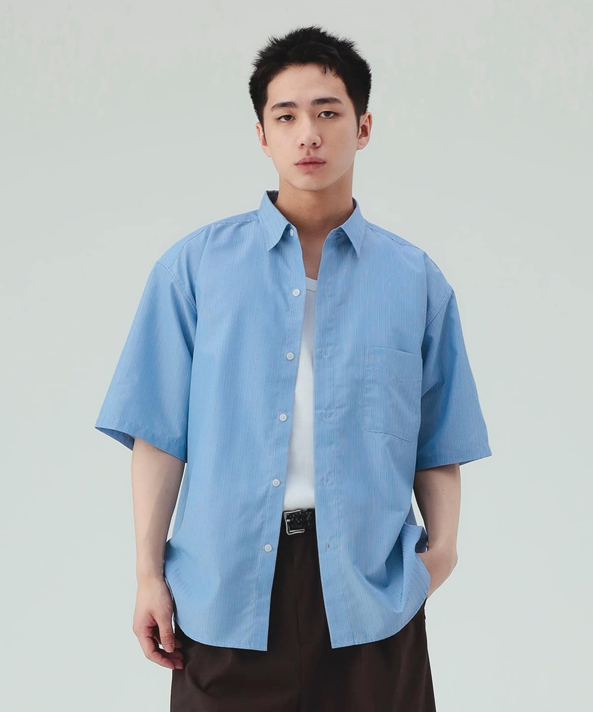 BEAMS HEART BEAMS HEART Fit Regular Collar Shirt (Shirts & Blouses