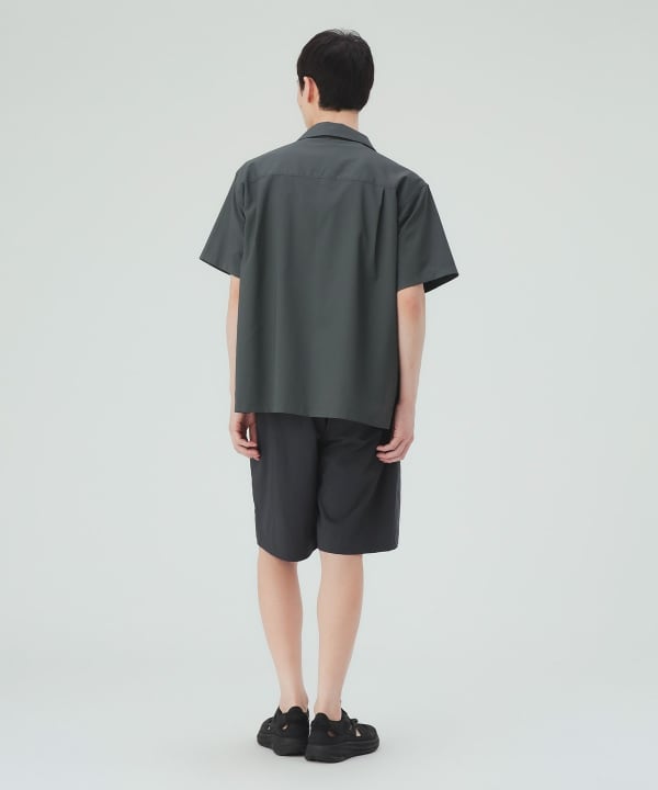 ストレッチ ツイル ミリタリーシャツ（UVカット・接触冷感・撥水） [H:183cm C:91 W:70 H:92 Size:L]
