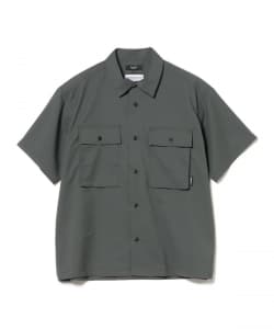 ストレッチツイル ダブルポケット ミリタリーシャツ