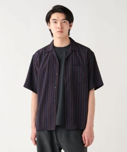 プリント オープンカラー シャツ