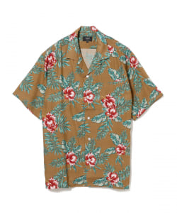 BEAMS HEART / ハイビスカス オープンカラーシャツ