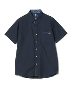 BEAMS HEART / COOLMAX(R) リネンコットン レギュラーカラー ショートスリーブ