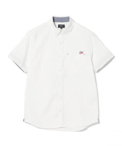 BEAMS HEART / フラッグロゴ刺繍 ストレッチオックスフォードシャツ