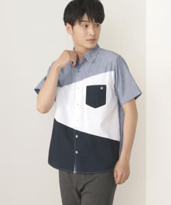 BEAMS HEART / COOLMAX(R) 切替 ショートスリーブ シャツ