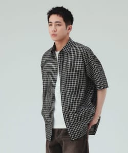 シアサッカー チェック ショートスリーブ シャツ