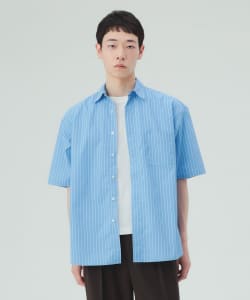 コットンライク レギュラーカラー ショートスリーブシャツ