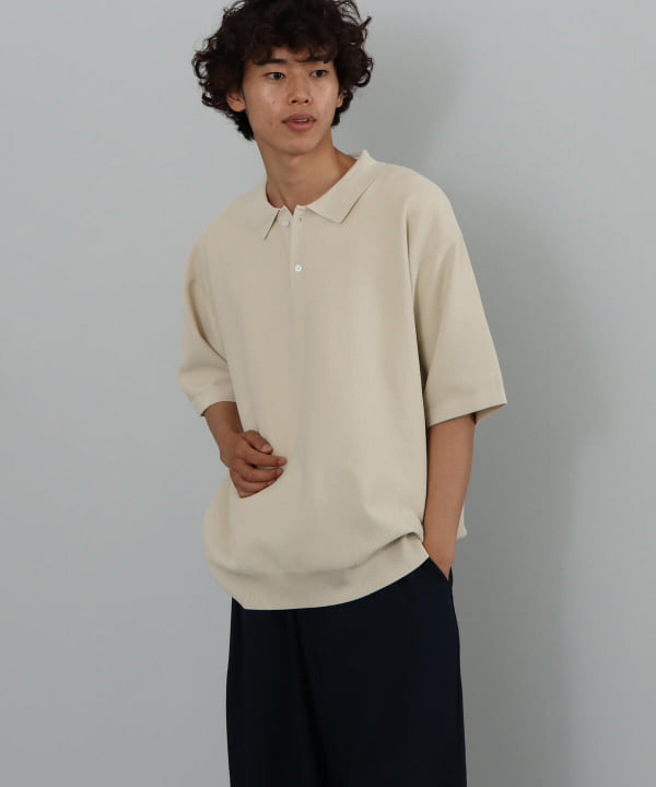 BEAMS HEART BEAMS HEART折扣店] BEAMS HEART / 涤纶针织 Polo 衫