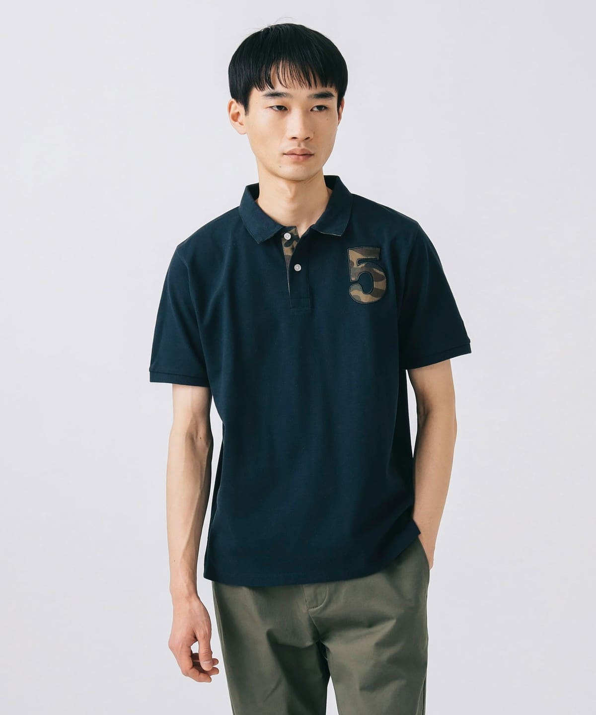 BEAMS HEART (BEAMS HEART) BEAMS HEART / emblem polo 