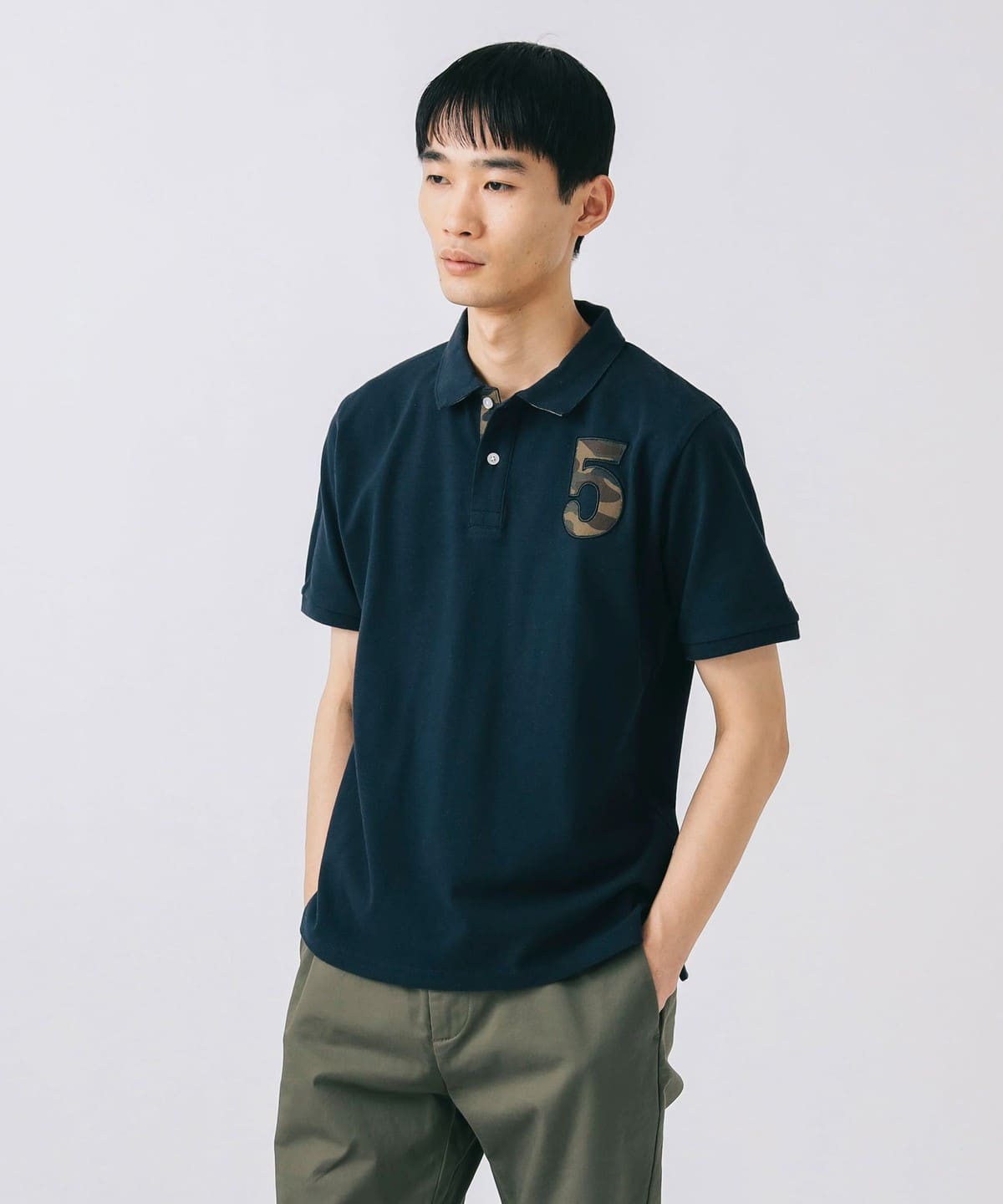 LOEWE グリーン ポロシャツ ハートエンブレム LOEWE グリーン