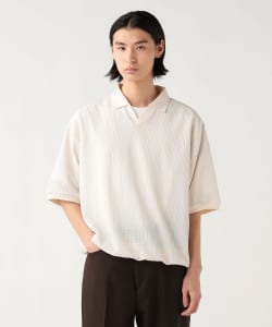 メッシュ スキッパー ポロシャツ