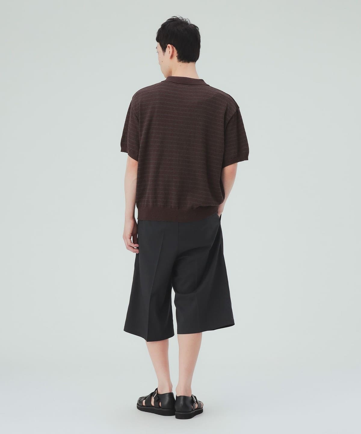 BEAMS HEART（ビームス ハート）ブークレ ボーダー スキッパー ニット