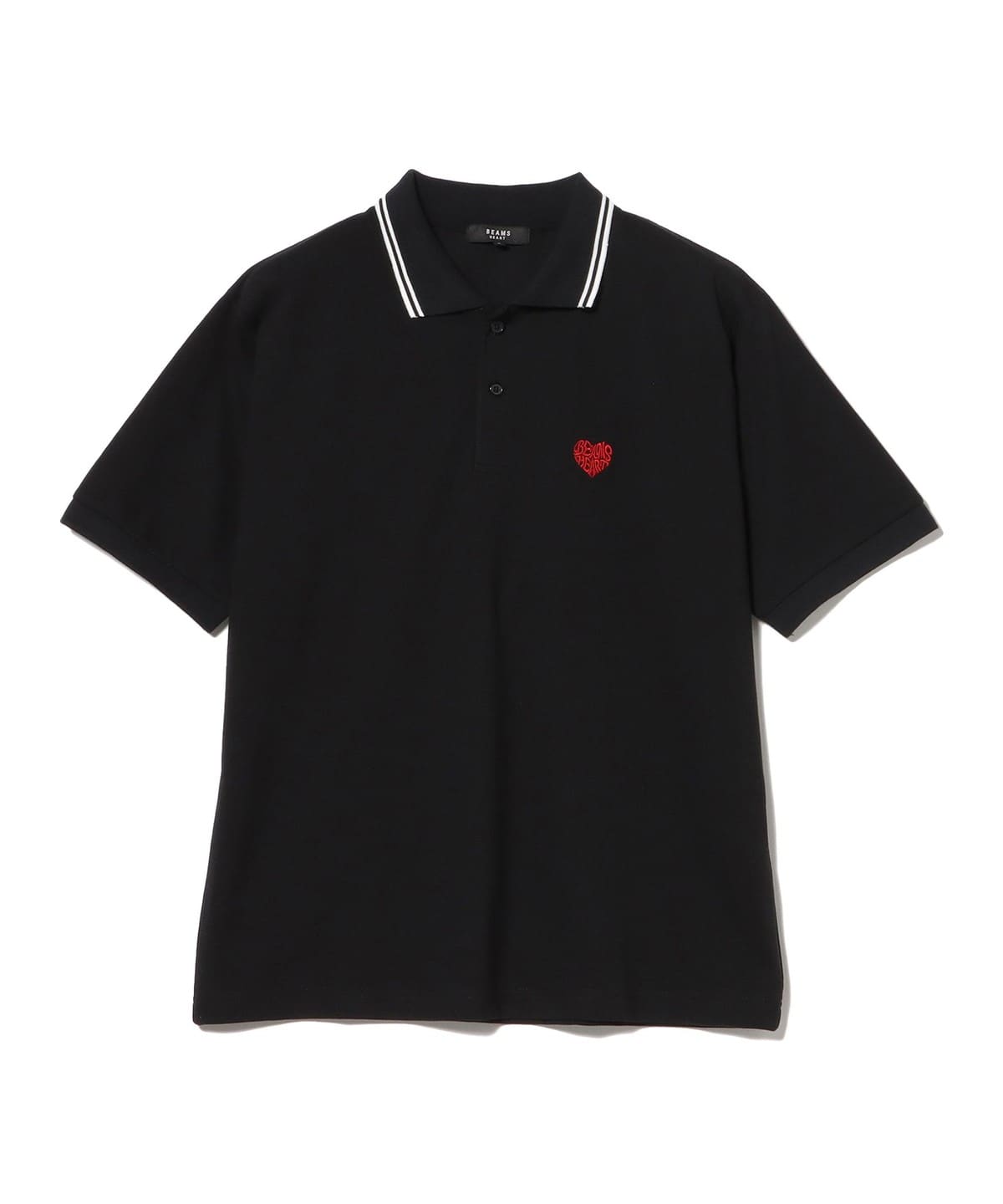 BEAMS HEART（ビームス ハート）ハート ワンポイント刺繍 鹿の子