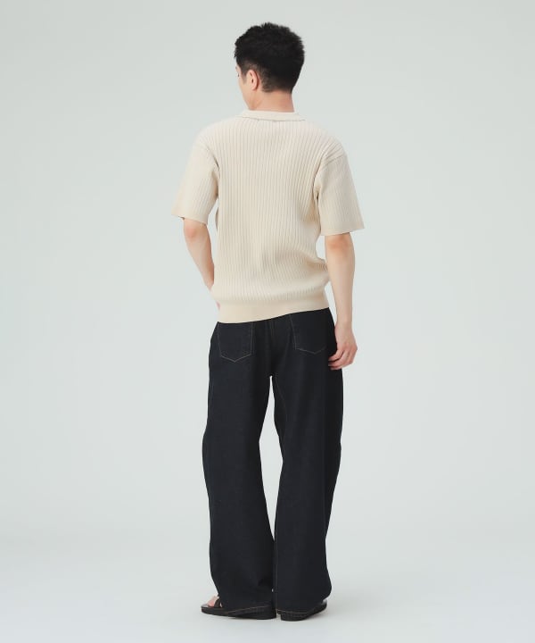 スキッパー ニットポロシャツ [H:183cm C:80 W:68 H:89.5 Size:L]