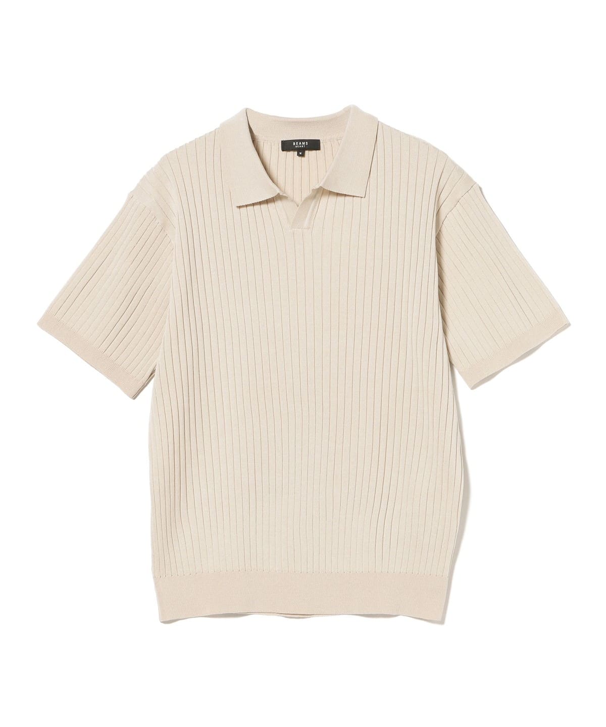 BEAMS HEART(ビームス ハート)スキッパー ニットポロシャツ(シャツ BEAMS HEART(ビームス ハート)スキッパー ニットポロシャツ(シャツ