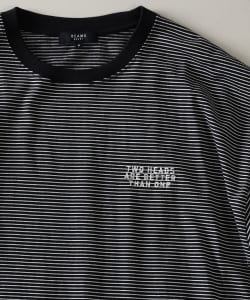 BEAMS HEART / ボーダー エンブレム ビッグTシャツ