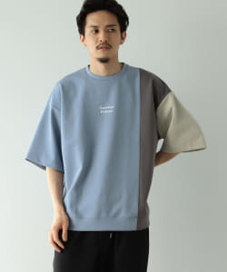 BEAMS HEART / 切替 ダンボール ビッグTシャツ