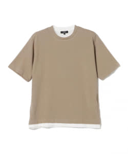 BEAMS HEART / クールタッチ リップル フェイクレイヤー Tシャツ