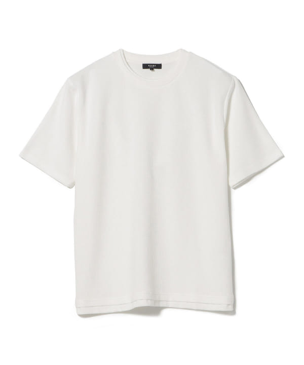 【WHITE】BEAMS HEART / ドライメッシュ フェイクレイヤー Tシャツ