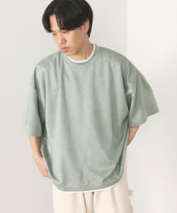 BEAMS HEART / フェイクスエード フェイクレイヤー Tシャツ