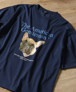 BEAMS HEART / ドッグ プリント ビッグ Tシャツ