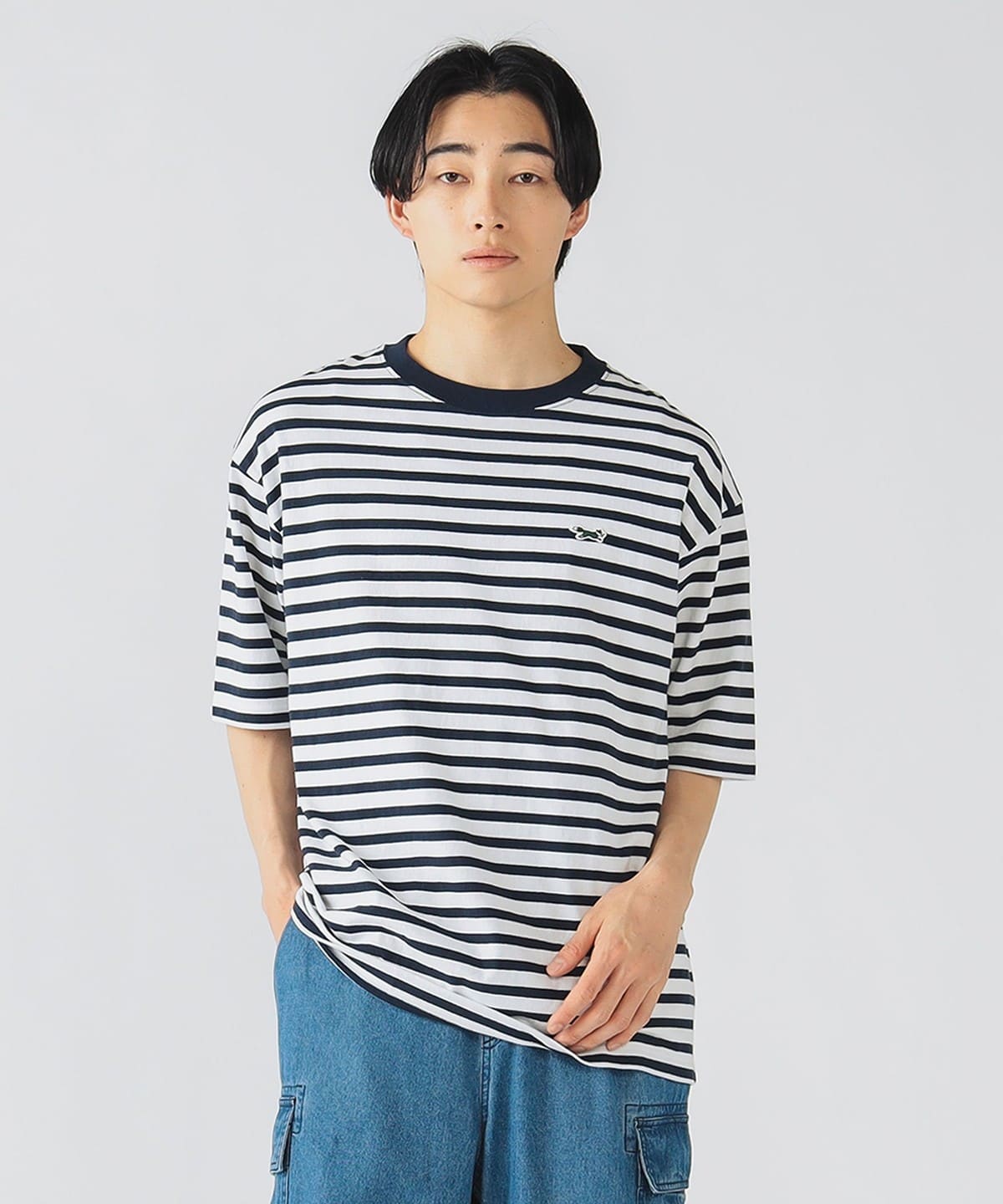 【EXCLUSIVE】PENNEY'S ペニーズ / フォックス ワッペン Tシャツ Tシャツ・カットソー MEN BORDER L 【EXCLUSIVE】PENNEY'S ペニーズ / フォックス ワッペン Tシャツ Tシャツ・カットソー MEN BORDER L