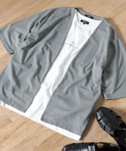 梨地 ショートスリーブ カーディガン（Tシャツセット）