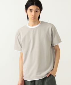 フェイクスエード フェイクレイヤー Tシャツ