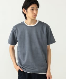 フェイクスエード フェイクレイヤー Tシャツ