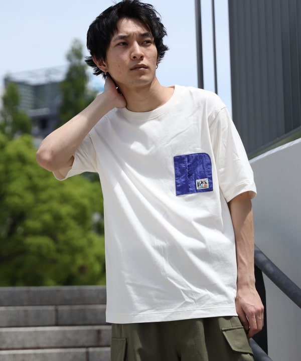 【おまけ付】 BEAMS HEART（ビームス ハート）アウトドア ポケット Tシャツ（T 花