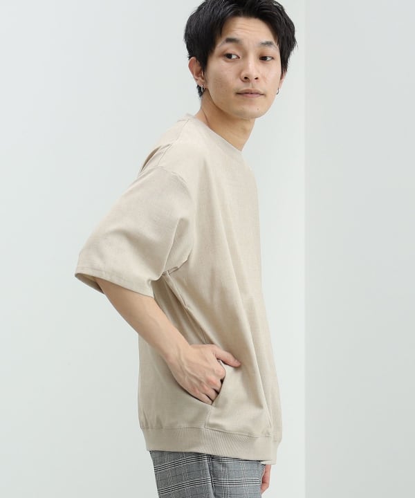BEAMS HEART (BEAMS HEART) [Outlet] Polyester Melange T-shirt (T 