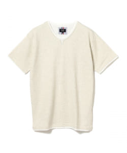 BEAMS HEART / スラブ キーネックTシャツ
