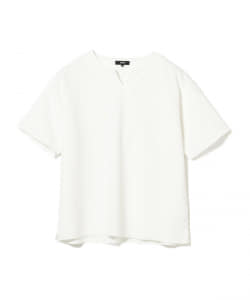 BEAMS HEART / ドライタッチ スリットネックTシャツ