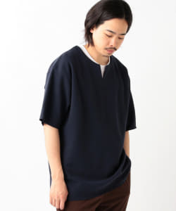 BEAMS HEART / ドライタッチ スリットネックTシャツ