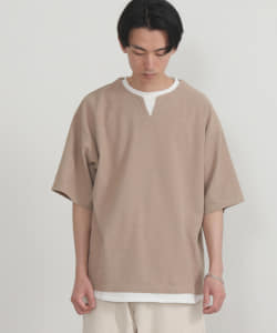 BEAMS HEART / フェイクレイヤー ワッフル ビッグTシャツ