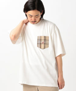 【アウトレット】KANGOL × BEAMS HEART / チェックポケット ビッグTシャツ